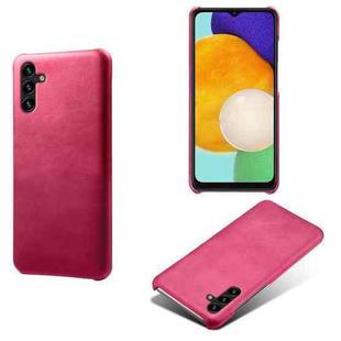 Calf Texture  PC + PU Phone Case For Samsung Galaxy A13 5G(Rose Red)