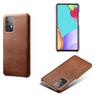 Calf Texture  PC + PU Phone Case For Samsung Galaxy A52 5G(Brown)