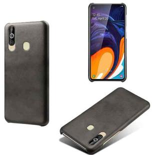 Calf Texture  PC + PU Phone Case For Samsung Galaxy A60(Black)