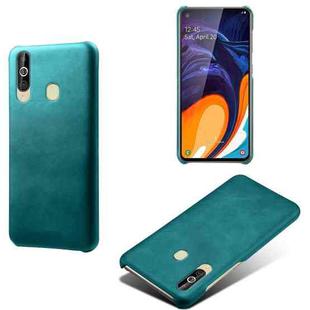 Calf Texture  PC + PU Phone Case For Samsung Galaxy A60(Green)
