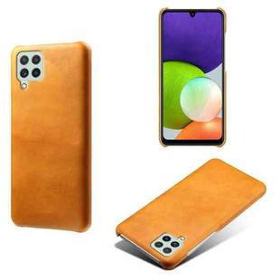 Calf Texture  PC + PU Phone Case For Samsung Galaxy A22 4G(EU)(Orange)
