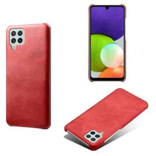 Calf Texture  PC + PU Phone Case For Samsung Galaxy A22 4G(EU)(Red)