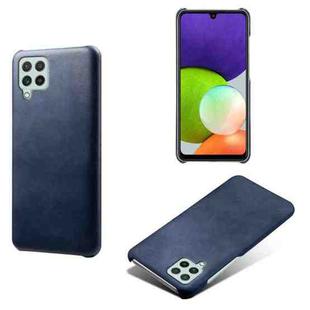 Calf Texture  PC + PU Phone Case For Samsung Galaxy A22 4G(EU)(Blue)
