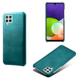 Calf Texture  PC + PU Phone Case For Samsung Galaxy A22 4G(EU)(Green)