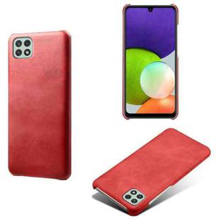 Calf Texture  PC + PU Phone Case For Samsung Galaxy A22 5G(US)(Red)