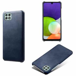 Calf Texture  PC + PU Phone Case For Samsung Galaxy A22 5G(US)(Blue)