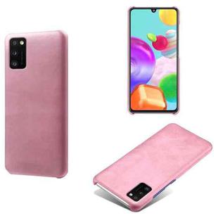Calf Texture  PC + PU Phone Case For Samsung Galaxy A41(EU)(Pink)