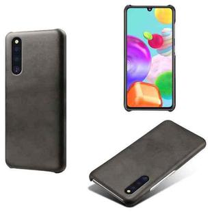 Calf Texture  PC + PU Phone Case For Samsung Galaxy A41(JP)(Black)