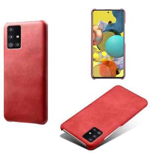 Calf Texture  PC + PU Phone Case For Samsung Galaxy A51 5G(Red)