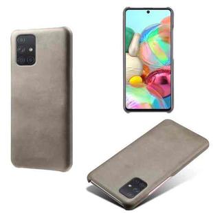Calf Texture  PC + PU Phone Case For Samsung Galaxy A71 4G(Grey)