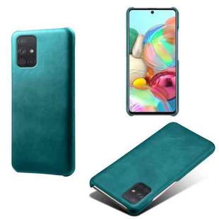 Calf Texture  PC + PU Phone Case For Samsung Galaxy A71 4G(Green)