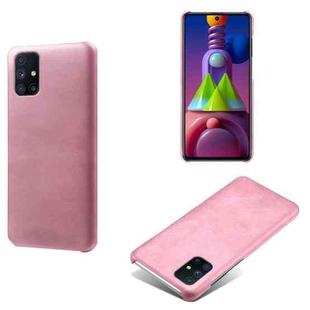 For Samsung Galaxy M51s Calf Texture  PC + PU Phone Case(Pink)