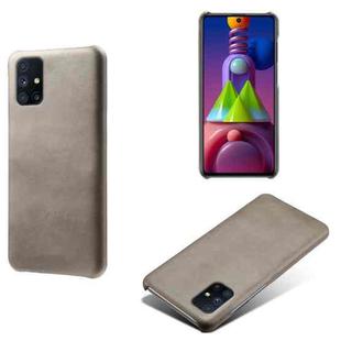 For Samsung Galaxy M51s Calf Texture  PC + PU Phone Case(Grey)