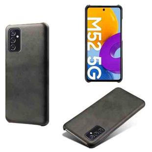 For Samsung Galaxy M52 5G Calf Texture  PC + PU Phone Case(Black)