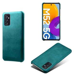 For Samsung Galaxy M52 5G Calf Texture  PC + PU Phone Case(Green)