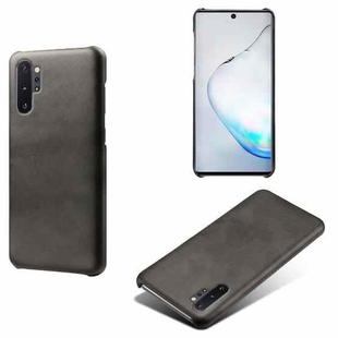 For Samsung Galaxy Note10+ Calf Texture  PC + PU Phone Case(Black)