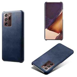 For Samsung Galaxy Note20 Ultra Calf Texture  PC + PU Phone Case(Blue)