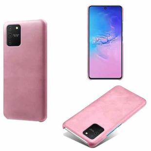 For Samsung Galaxy S10 Lite Calf Texture  PC + PU Phone Case(Pink)