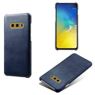 For Samsung Galaxy S10e Calf Texture  PC + PU Phone Case(Blue)