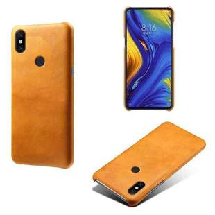 For Xiaomi Mi Mix 3 Calf Texture PC + PU Phone Case(Orange)