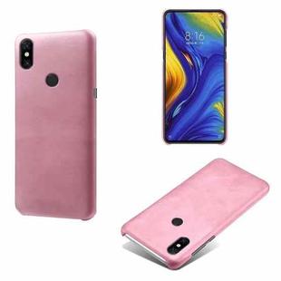 For Xiaomi Mi Mix 3 Calf Texture PC + PU Phone Case(Pink)