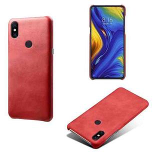 For Xiaomi Mi Mix 3 Calf Texture PC + PU Phone Case(Red)