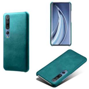 For Xiaomi Mi 10 5G /  Mi 10 Pro 5G Calf Texture PC + PU Phone Case(Green)