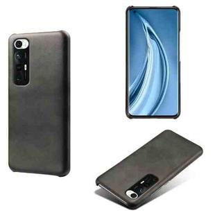 For Xiaomi Mi 10S Calf Texture PC + PU Phone Case(Black)