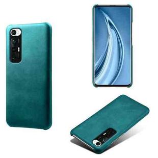 For Xiaomi Mi 10S Calf Texture PC + PU Phone Case(Green)