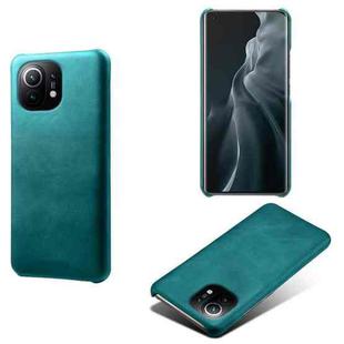 For Xiaomi Mi 11 Calf Texture PC + PU Phone Case(Green)
