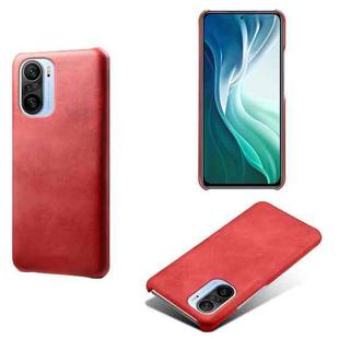 For Xiaomi Mi 11i 5G Calf Texture PC + PU Phone Case(Red)