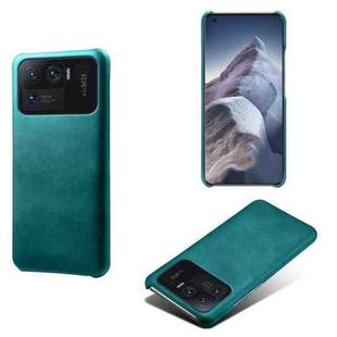 For Xiaomi Mi 11 Ultra Calf Texture PC + PU Phone Case(Green)