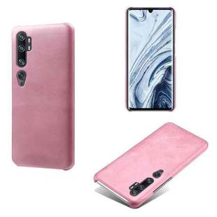 For Xiaomi Mi CC9 Pro / Mi Note 10 Pro / Mi Note 10 Calf Texture PC + PU Phone Case(Pink)