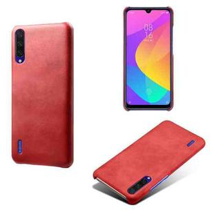 For Xiaomi Mi CC9e / Mi A3 Calf Texture PC + PU Phone Case(Red)