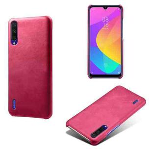 For Xiaomi Mi CC9e / Mi A3 Calf Texture PC + PU Phone Case(Rose Red)