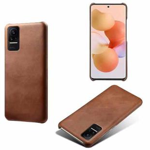 For Xiaomi Civi Calf Texture PC + PU Phone Case(Brown)