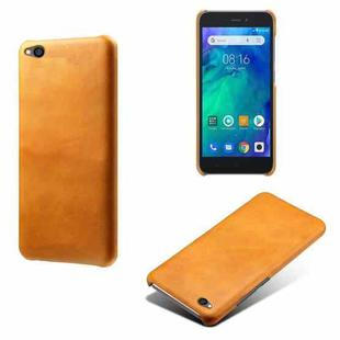 For Xiaomi Redmi Go Calf Texture PC + PU Phone Case(Orange)