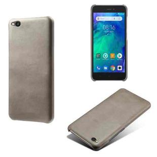 For Xiaomi Redmi Go Calf Texture PC + PU Phone Case(Grey)