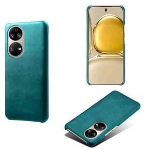 For Huawei P50 Calf Texture PC + PU Phone Case(Green)