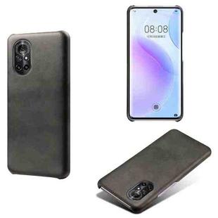 For Huawei nova 8 5G Calf Texture PC + PU Phone Case(Black)