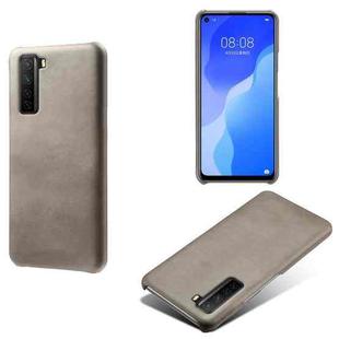 For Huawei nova 7 SE Calf Texture PC + PU Phone Case(Grey)