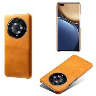 For Honor Magic3 Pro Calf Texture PC + PU Phone Case(Orange)