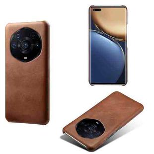 For Honor Magic3 Pro+ Calf Texture PC + PU Phone Case(Brown)