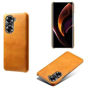 For Honor 60 Calf Texture PC + PU Phone Case(Orange)
