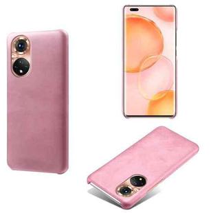 For Honor 50 Pro Calf Texture PC + PU Phone Case(Pink)