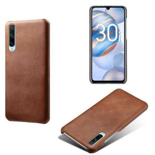 For Honor 30i Calf Texture PC + PU Phone Case(Brown)