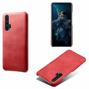 For Honor 20 Pro Calf Texture PC + PU Phone Case(Red)