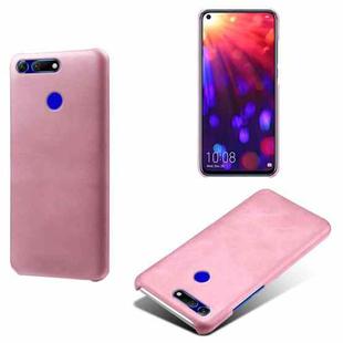 For Honor View 20 / V20 Calf Texture PC + PU Phone Case(Pink)