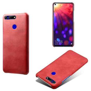 For Honor View 20 / V20 Calf Texture PC + PU Phone Case(Red)