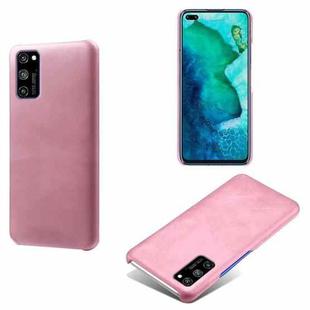 For Honor V30 Pro Calf Texture PC + PU Phone Case(Pink)
